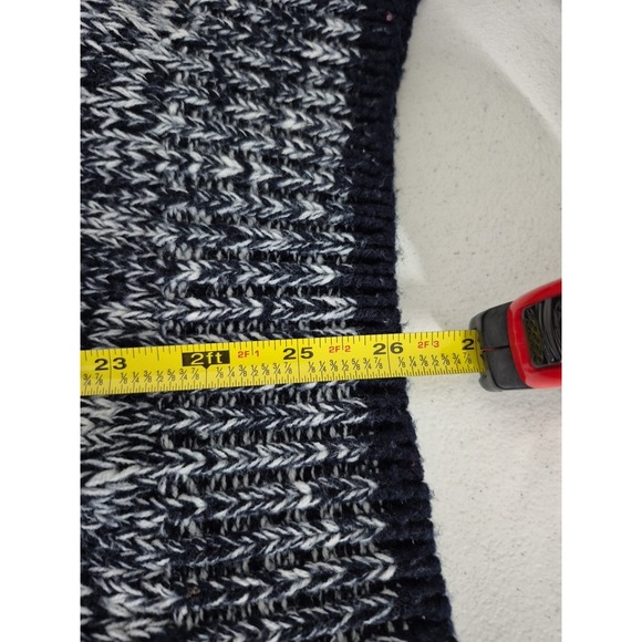 FRONTLINE Sweater Mens XL Blue Abstract Chunky Knit Ski Long Sleeve Pullover VTG - Picture 7 of 7